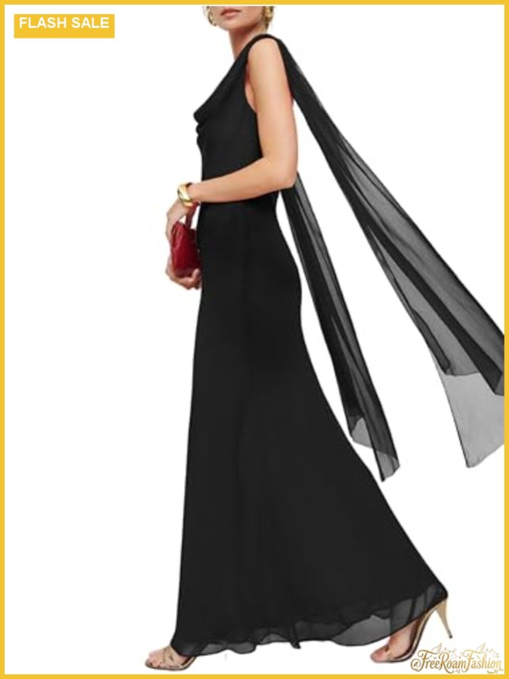 Women's Formal Bodycon Maxi Dress with Open Back